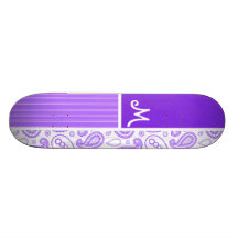 Modelo púrpura de Paisley Tablas De Skate