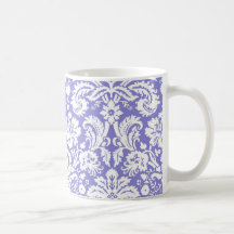 Modelo púrpura del damasco de la lila taza