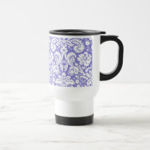 Modelo púrpura del damasco de la lila taza de café