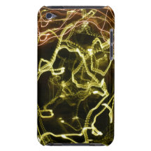 Modelo que brilla intensamente del verde y del nar Case-Mate iPod touch protectores