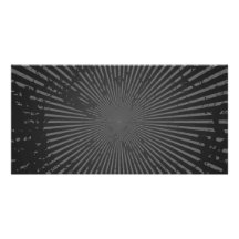 Modelo radial del Grunge: Plantilla de encargo Tarjeta Fotografica