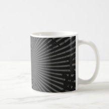 Modelo radial del Grunge: Plantilla de encargo Tazas De Café