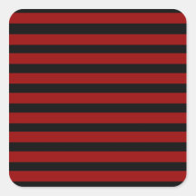Modelo rayado grueso rojo y negro de la capa calcomanía cuadradase