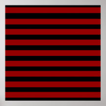 Modelo rayado grueso rojo y negro de la capa poster