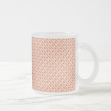 Modelo rayado rosado azteca moderno taza