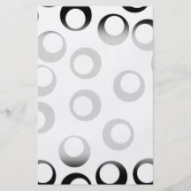 Modelo retro blanco y negro de los círculos tarjetones