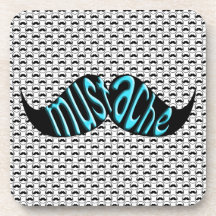 Modelo retro de la MOD del bigote Posavaso