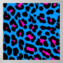 Modelo retro del leopardo del tigre 80s de Corey Poster