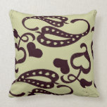 Modelo retro del remolino de Paisley Cojines