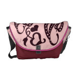 Modelo retro del remolino de Paisley bolsas messenger