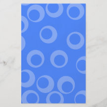 Modelo retro. Diseño del círculo en azul Tarjetas Informativas