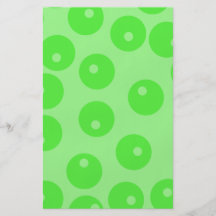 Modelo retro. Diseño del círculo en verde Tarjetas Publicitarias