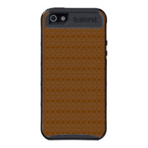 Modelo rico de la voluta del diamante de Brown iPhone 5 Carcasa