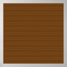 Modelo rico de la voluta del diamante de Brown Posters