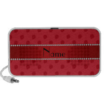 Modelo rojo conocido personalizado de la fresa notebook altavoz