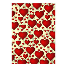 Modelo rojo de los corazones anuncios  