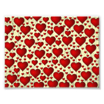 Modelo rojo de los corazones fotografias