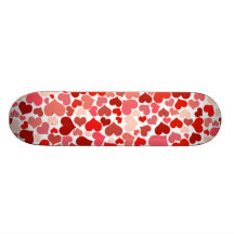 Modelo rojo de los corazones patin personalizado