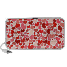Modelo rojo de los corazones PC altavoces