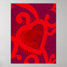 Modelo rojo del corazón (2) poster
