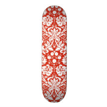 Modelo rojo del damasco monopatin personalizado