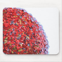 Modelo rojo del ornamento alfombrilla de raton