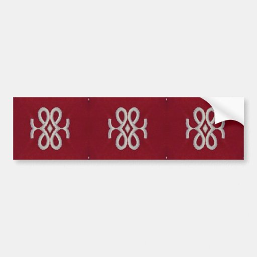 Modelo rojo y blanco de la materia textil etiqueta de parachoque
