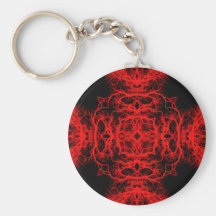 Modelo rojo y negro llavero