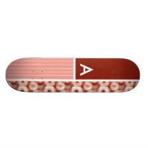 Modelo rojo y rosado de Pentágono Patineta Personalizada