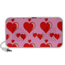 Modelo rojo y rosado del el día de San Valentín de Altavoz De Viaje