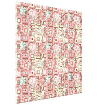 Modelo rosado abstracto de los cuadrados lona envuelta para galerías