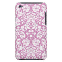 Modelo rosado antiguo del damasco iPod touch Case-Mate fundas