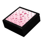 Modelo rosado bonito de los corazones del amor cajas de joyas