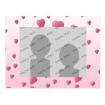 Modelo rosado bonito de los corazones del amor tarjetas postales