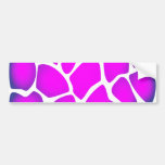 Modelo rosado brillante pegatina de parachoque