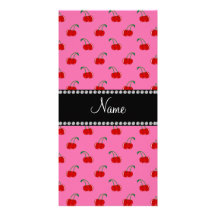 Modelo rosado conocido personalizado de la cereza tarjetas fotográficas personalizadas