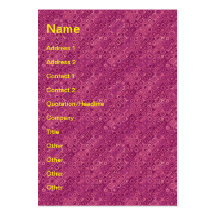 Modelo rosado de los círculos tarjetas personales