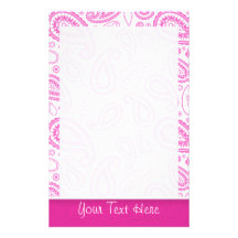 Modelo rosado de Paisley Papeleria