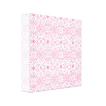 Modelo rosado del cordón del damasco lienzo envuelto para galerías