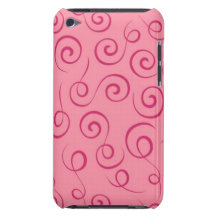 Modelo rosado del remolino iPod touch Case-Mate funda