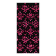 Modelo rosado negro del damasco del brillo lonas