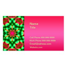 Modelo rosado plantilla de tarjeta personal