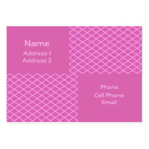 modelo rosado tarjetas de negocios