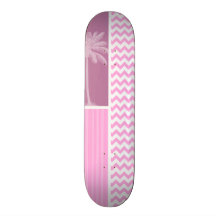 Modelo rosado tropical de Chevron Monopatines Personalizados