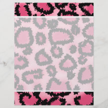 Modelo rosado y negro del estampado leopardo flyer a todo color