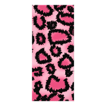 Modelo rosado y negro del estampado leopardo comunicados personalizados
