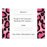 Modelo rosado y negro del estampado leopardo anuncio