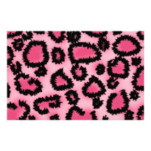 Modelo rosado y negro del estampado leopardo  papeleria