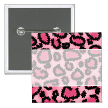 Modelo rosado y negro del estampado leopardo pins