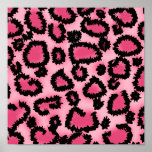 Modelo rosado y negro del estampado leopardo impresiones